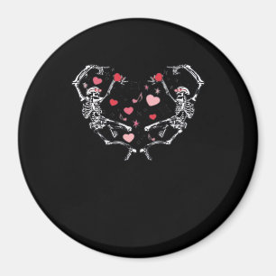 Imán Skeleton Dancing Heart El día de San Valentín Gift