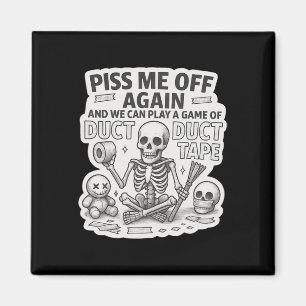 Imán Skeleton de la cinta Duct Graciosa Halloween sarcá