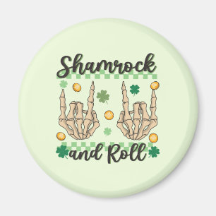 Imán Skeleton de mano de Shamrock y Roll