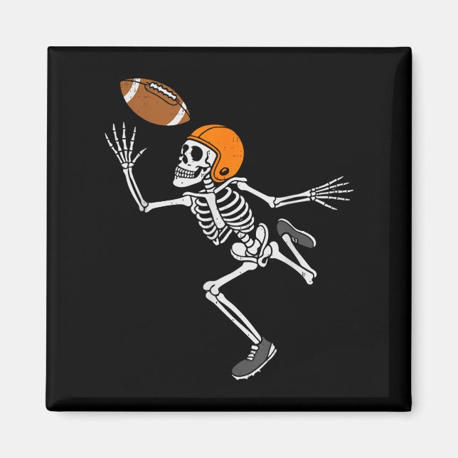 Imán Skeleton Football Halloween Costume Mens Boys Teen (Frente)