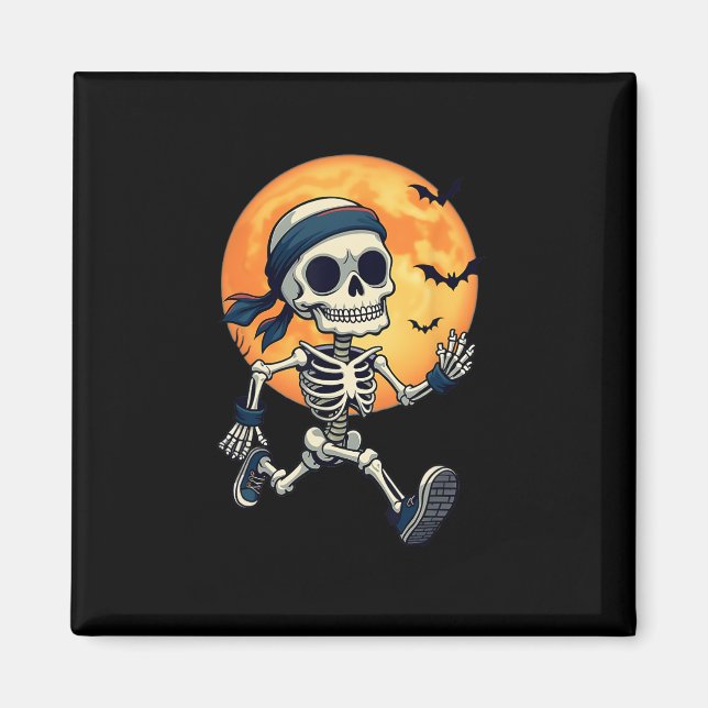 Imán Skeleton Funny Halloween Disstumen Hombres Mujeres (Frente)