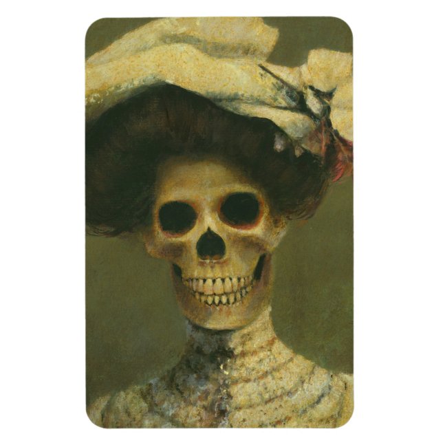 Imán Skeleton gótico Lady Flexible Magnet (Vertical)