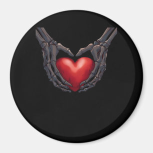 Imán Skeleton Hand Heart
