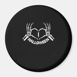 Imán Skeleton Hand Heart Lazy Halloween Disstume Funny