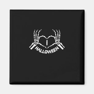 Imán Skeleton Hand Heart Lazy Halloween Disstume Funny