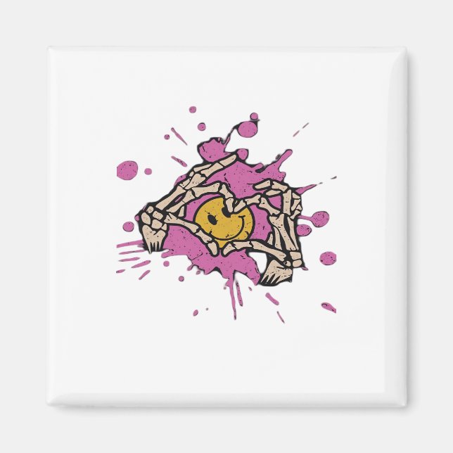 Imán Skeleton Hand Heart Show Classic (Frente)