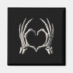 Imán Skeleton Hand Heart Xray Retro Funny Halloween Cos