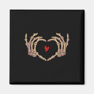 Imán Skeleton Hand Love Heart Halloween Day Spooky Seas