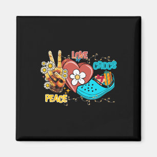 Imán Skeleton Hand Peace Love-crocs Familia Navidad Paj