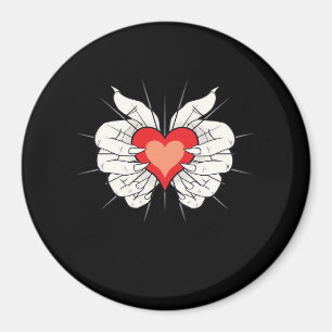 Imán Skeleton Hands Heart Classic
