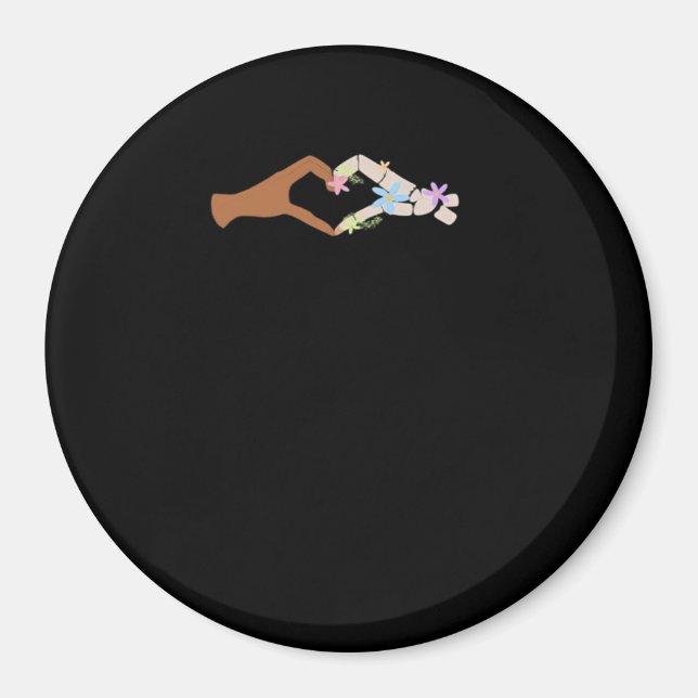 Imán Skeleton Hands Heart Show Basic (Frente)