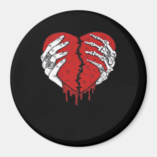 Imán Skeleton Hands Hearts Classic Trending