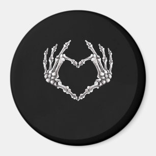 Imán Skeleton Heart And Hands Gothic Halloween
