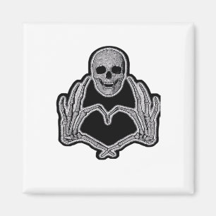 Imán Skeleton Heart Hands Classic