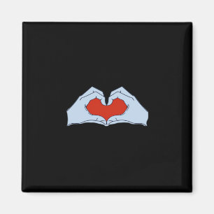 Imán Skeleton Heart Hands Classic & Basic Halloween