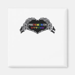 Imán Skeleton Heart Hands LGBTQIA