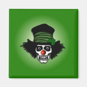 Imán Skeleton Irlandés Clown Green