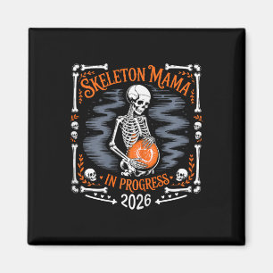 Imán Skeleton Mama En Progreso 2026 Embarazada Hal
