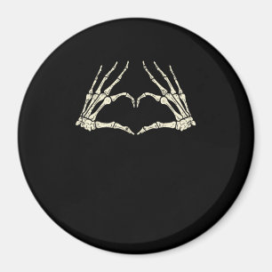 Imán Skeleton Manos Corazón Gracioso Halloween Hallowee