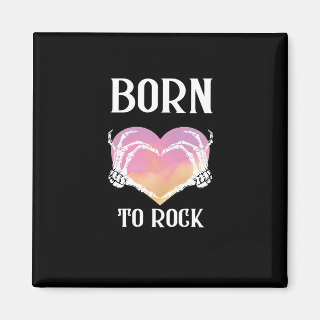 Imán Skeleton Manos Corazón Gráfico Para Clásico (Frente)