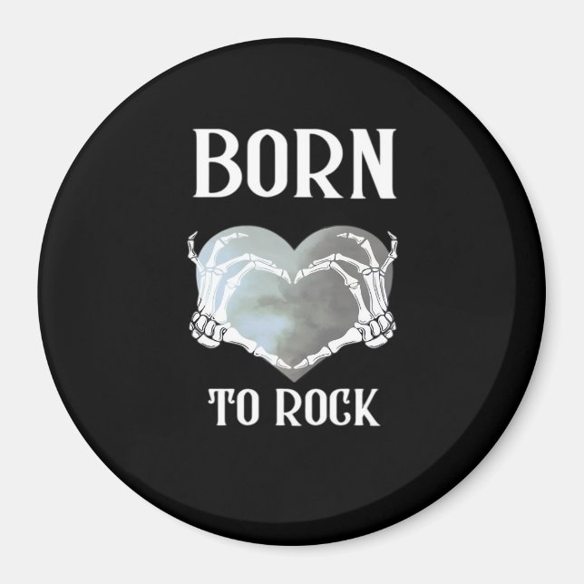 Imán Skeleton Manos Gris Corazón Gráfico Para Clásico (Frente)