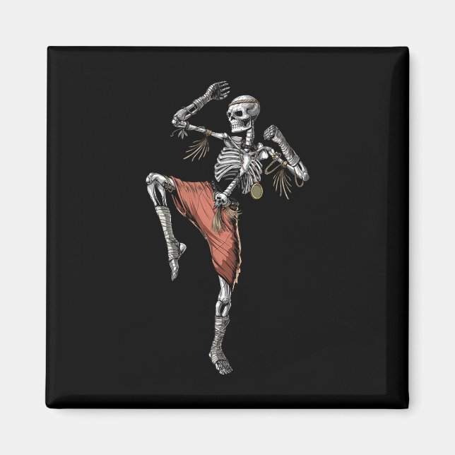 Imán Skeleton Muay Thai Boxing Karate Kickboxing Martia (Frente)