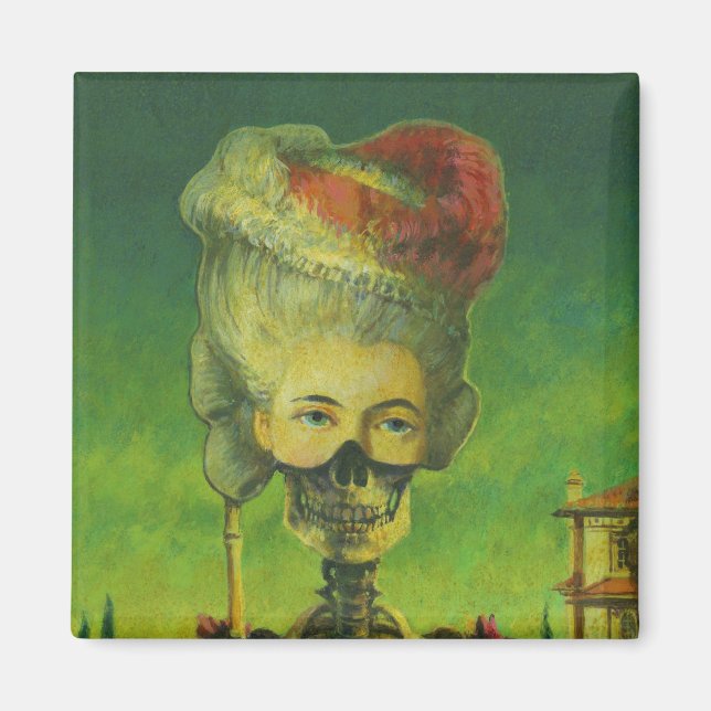 Imán Skeleton (muerte) Magnet (Frente)