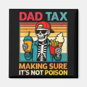 Imán Skeleton papá impuesto asegurándose de no envenena