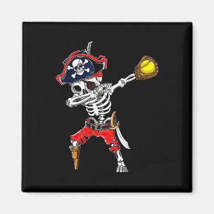 Imán Skeleton Pirate &amp; costo de Halloween de la pel