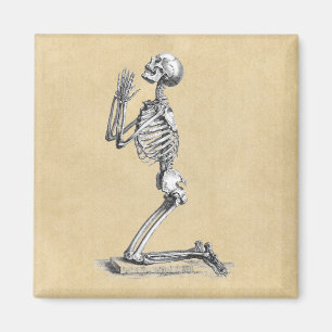 Imán Skeleton Praying