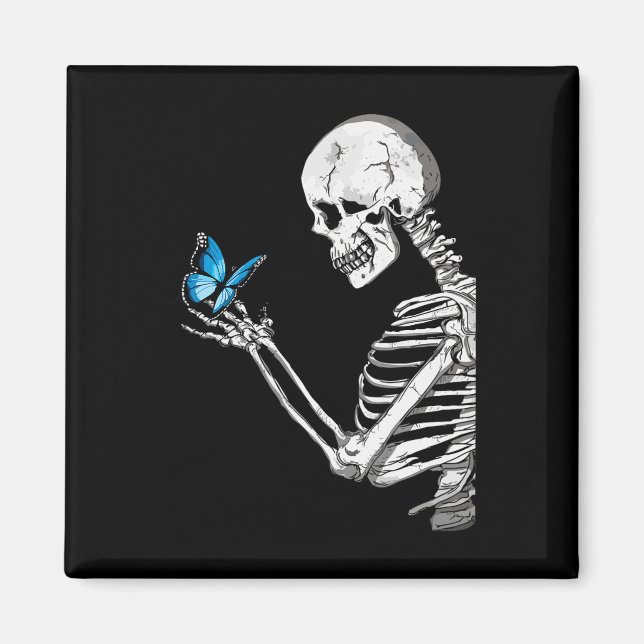 Imán Skeleton Retro Halloween (Frente)