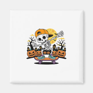 Imán Skeleton Skateboarding Boys Skateboard Halloween S
