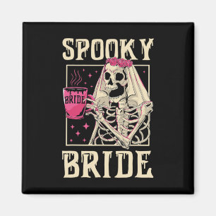 Imán Skeleton Spooky Bride Boda Chelorette Halloween
