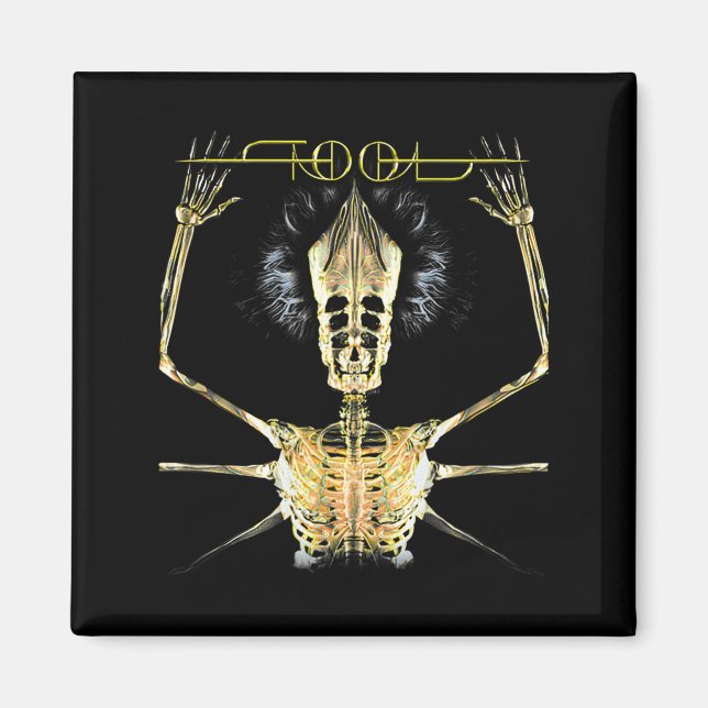 Imán Skeleton Vintage Tool Shake Handyma Sarcastic Musi (Frente)