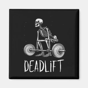 Imán Skeleton Workout Halloween Peso Lifting Fitness