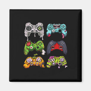 Imán Skeleton Zombie Gaming Controllers Halloween Gamer
