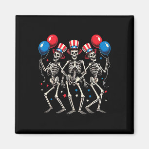 Imán Skeletons 4 De Julio Dia De La Independencia 2