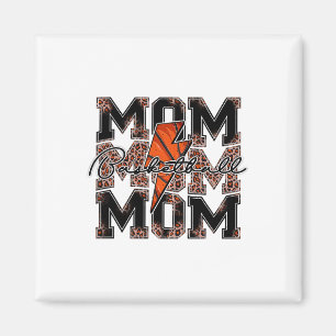 Imán Sketll Mom Leopard Lightt Bolt Game Day