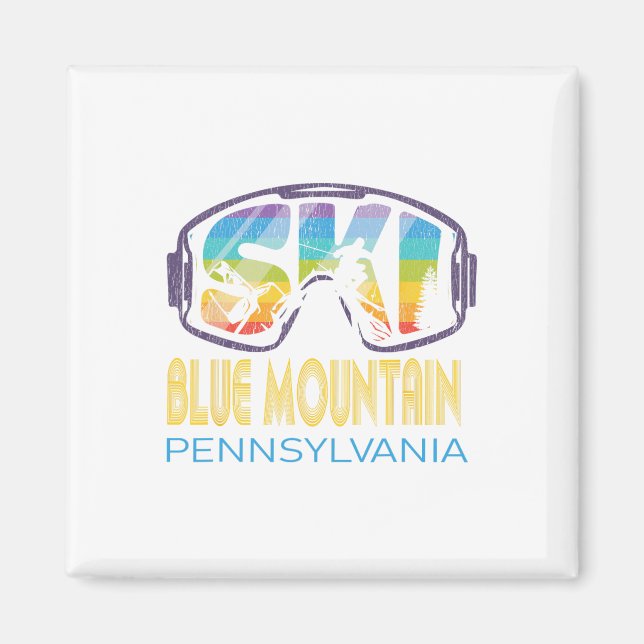 Imán Ski Blue Mountain Pennsylvania Skiship Vacation (Frente)