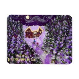 Imán Ski Lantern Club de esquí nórdico Revelstoke