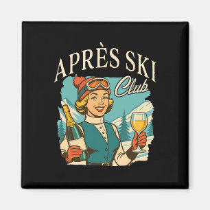 Imán Ski Queen Ski Trip Snow Apres