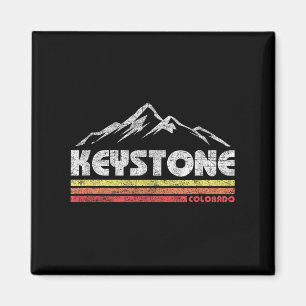 Imán Ski Retro de Bicicleta Keystone Colorado
