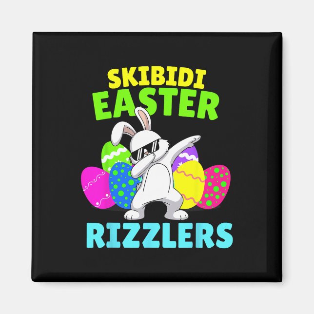 Imán Skibidi Easter - Funny Easter Rizzler Gen Alpha Sl (Frente)