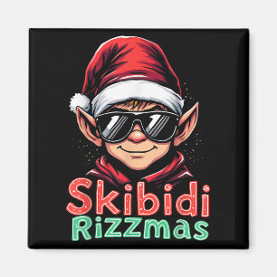 Imán Skibidi Rizzmas Navidad Rizz Elfo Divertido Xmas _