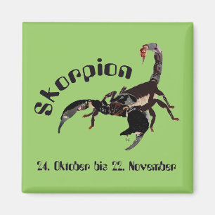 Imán Skorpion 24. Octubre bis 22. Noviembre Magnet