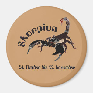 Imán Skorpion - Tierkreiszeichen Magnet