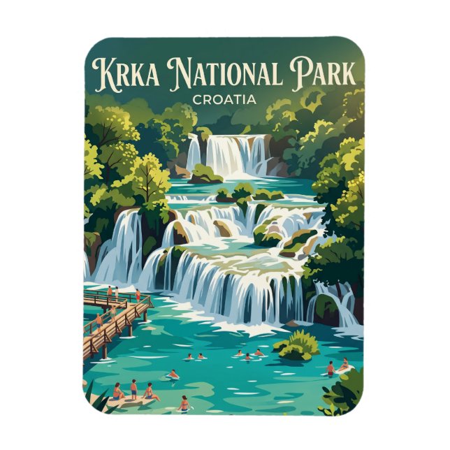 Imán Skradinski Buk Croacia (Vertical)