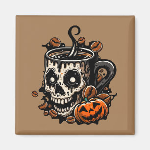 Imán Skull Coffee Mug Halloween
