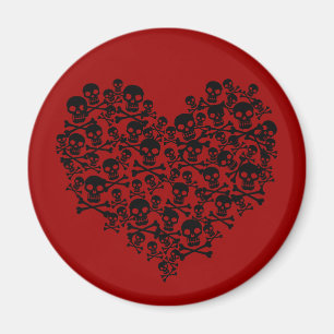 Imán Skull Heart