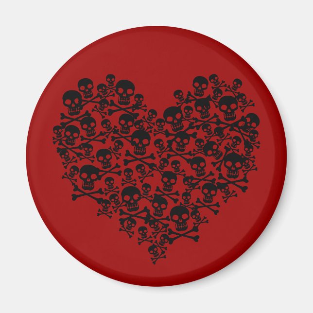 Imán Skull Heart (Frente)